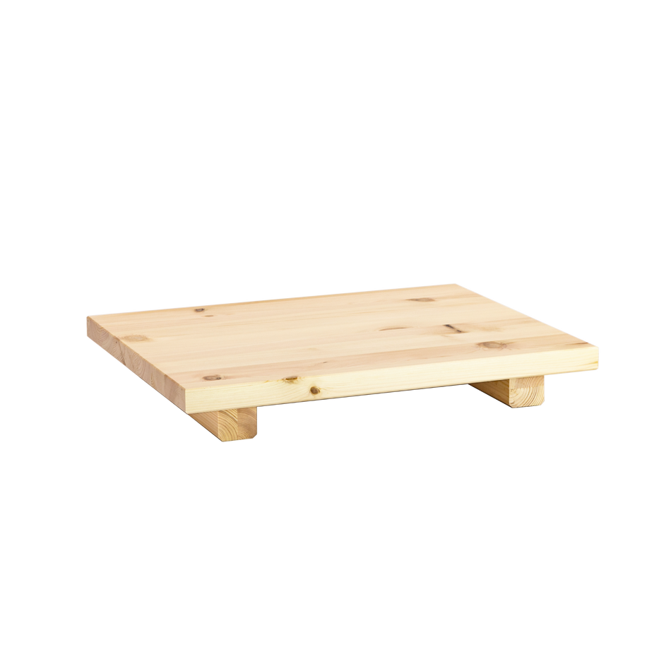 DOCK SIDE TABLE SET CLEAR LACQUERED