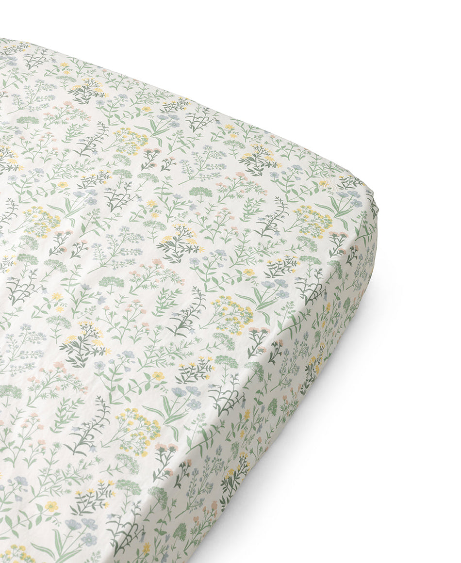 Ada Fitted Sheet, Summer Flowers