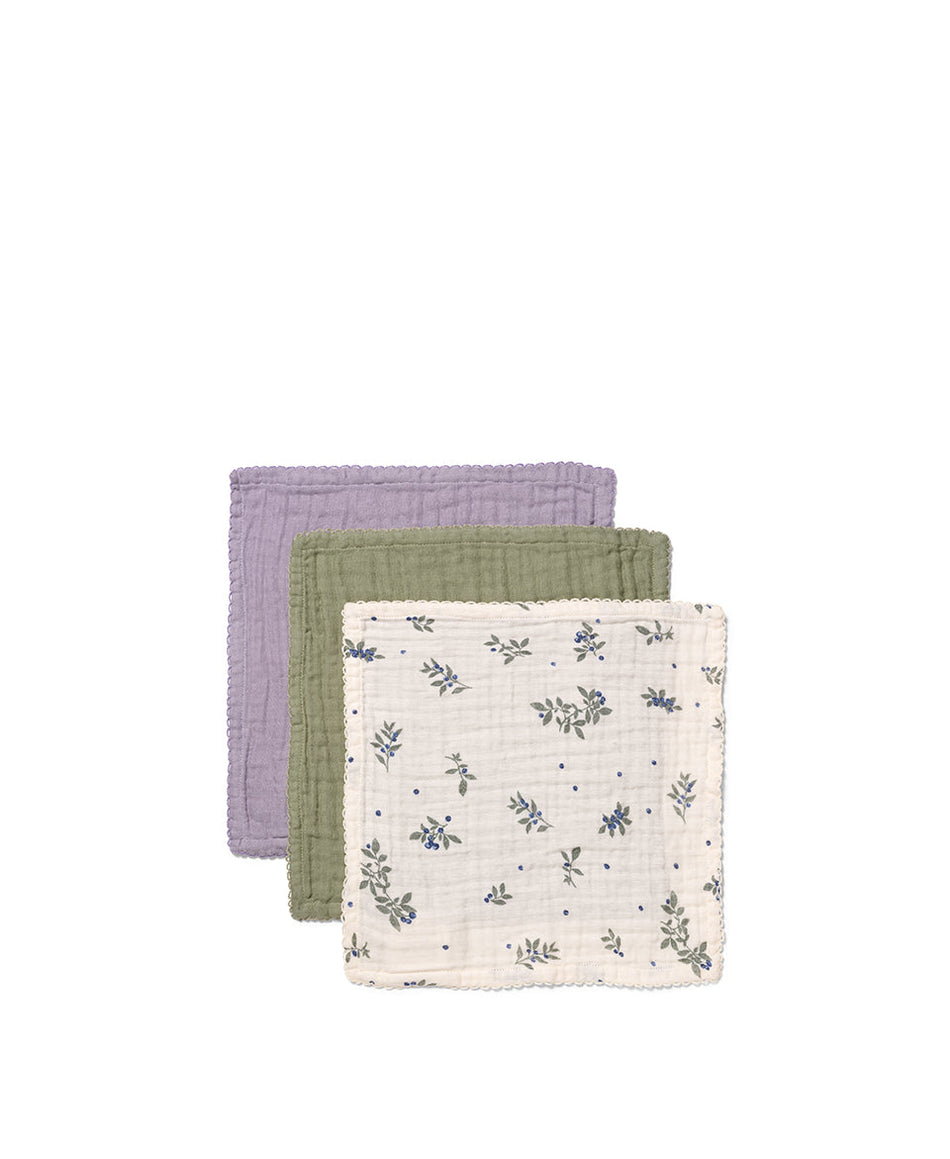 Ren Wash Cloth, Blueberries Mix