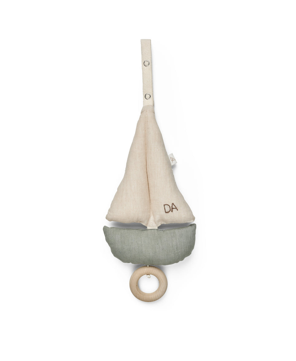 Pondus Sailboat Mobile, Blue/Off-white