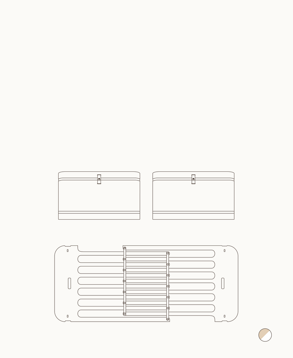 Mini+ sibling kit (additional parts to Mini+ cot bed incl. junior kit, white/oak)