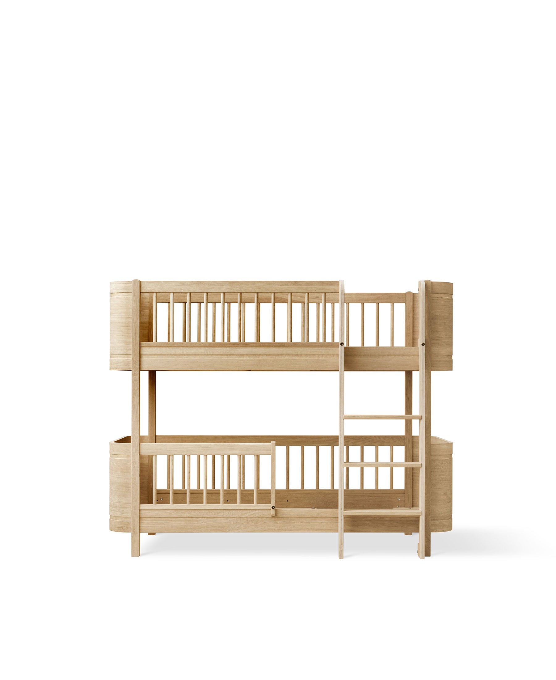 Wood Mini+ low bunk bed, oak – Skandium