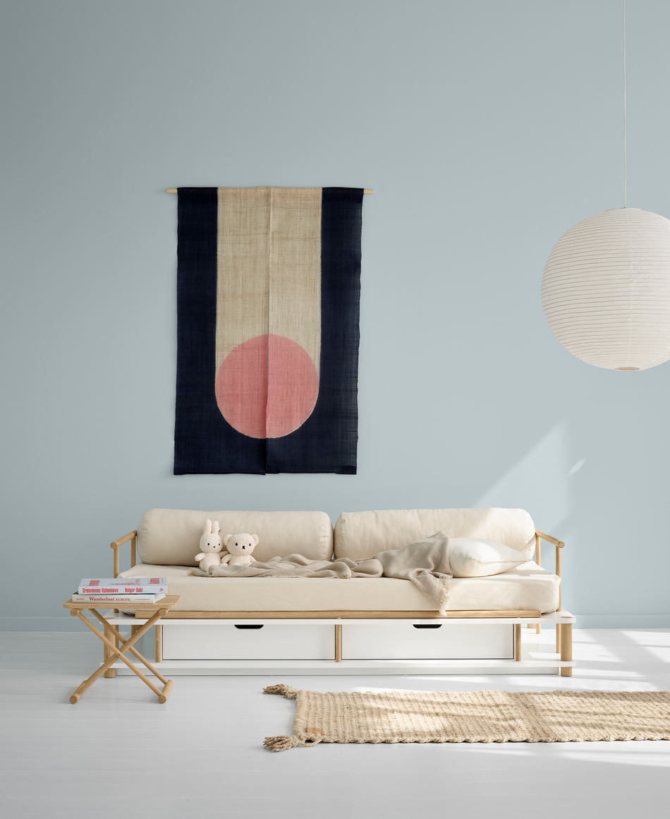 Camp bed table, high, oak