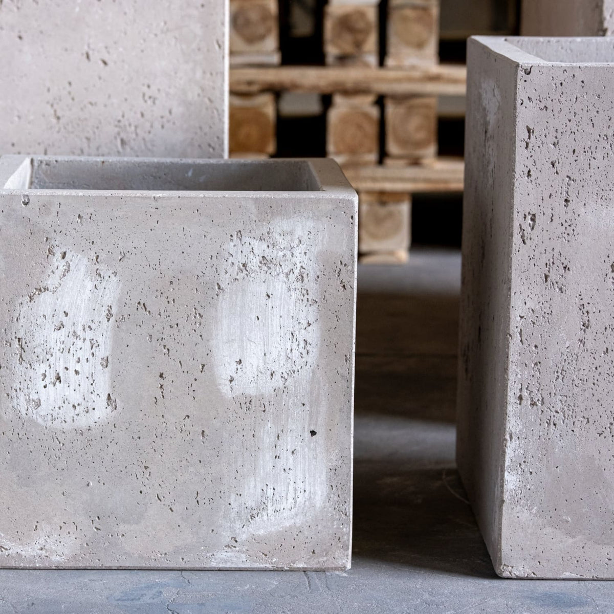 Cubrosa | Truffle – 40cm Large Concrete Cube Planter – 38L Square Plan ...