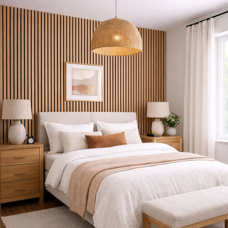 Natural Oak Acoustic Wall Panels