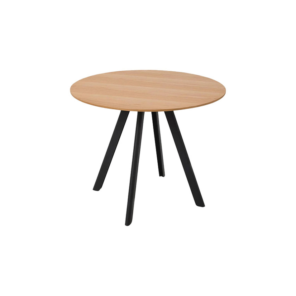 Round Table CPH20 - Black Stained Oak Veneer - Black Stained Solid Oak - Ø90 X H74cm (Outlet)