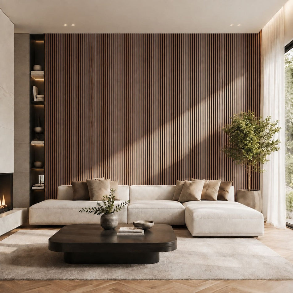 Walnut Acoustic Wall Panels