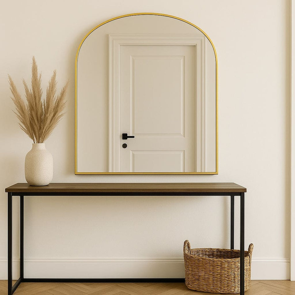 Yoko - Gold Metal Gentle Arch Mirror - 120cm x 95cm