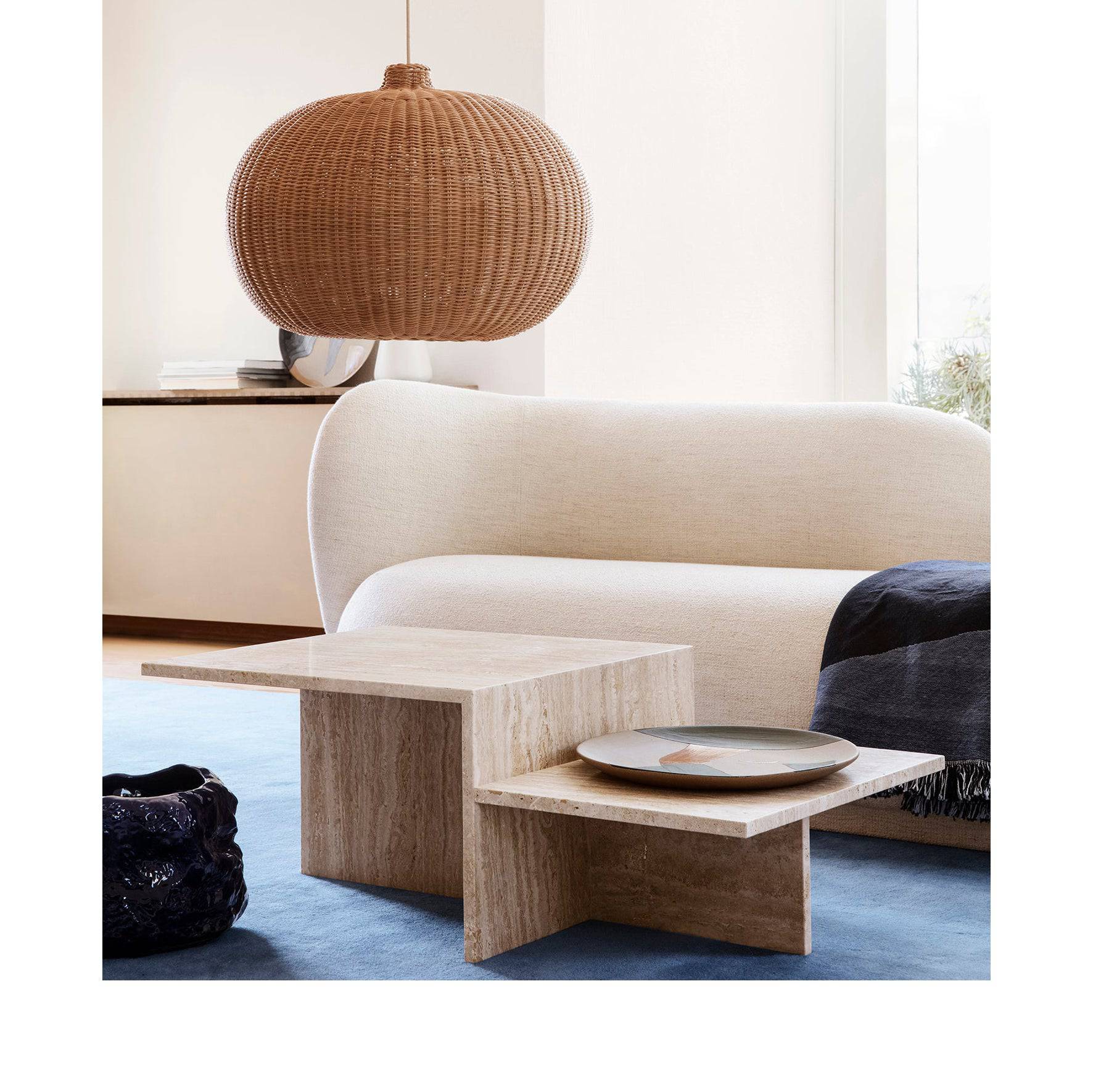 Distinct Coffee Table - travertine – Skandium