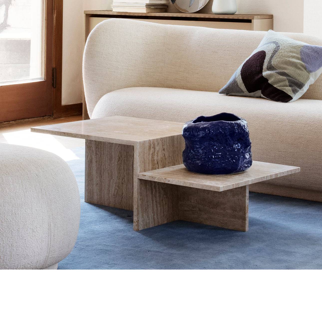 Distinct Coffee Table - travertine – Skandium