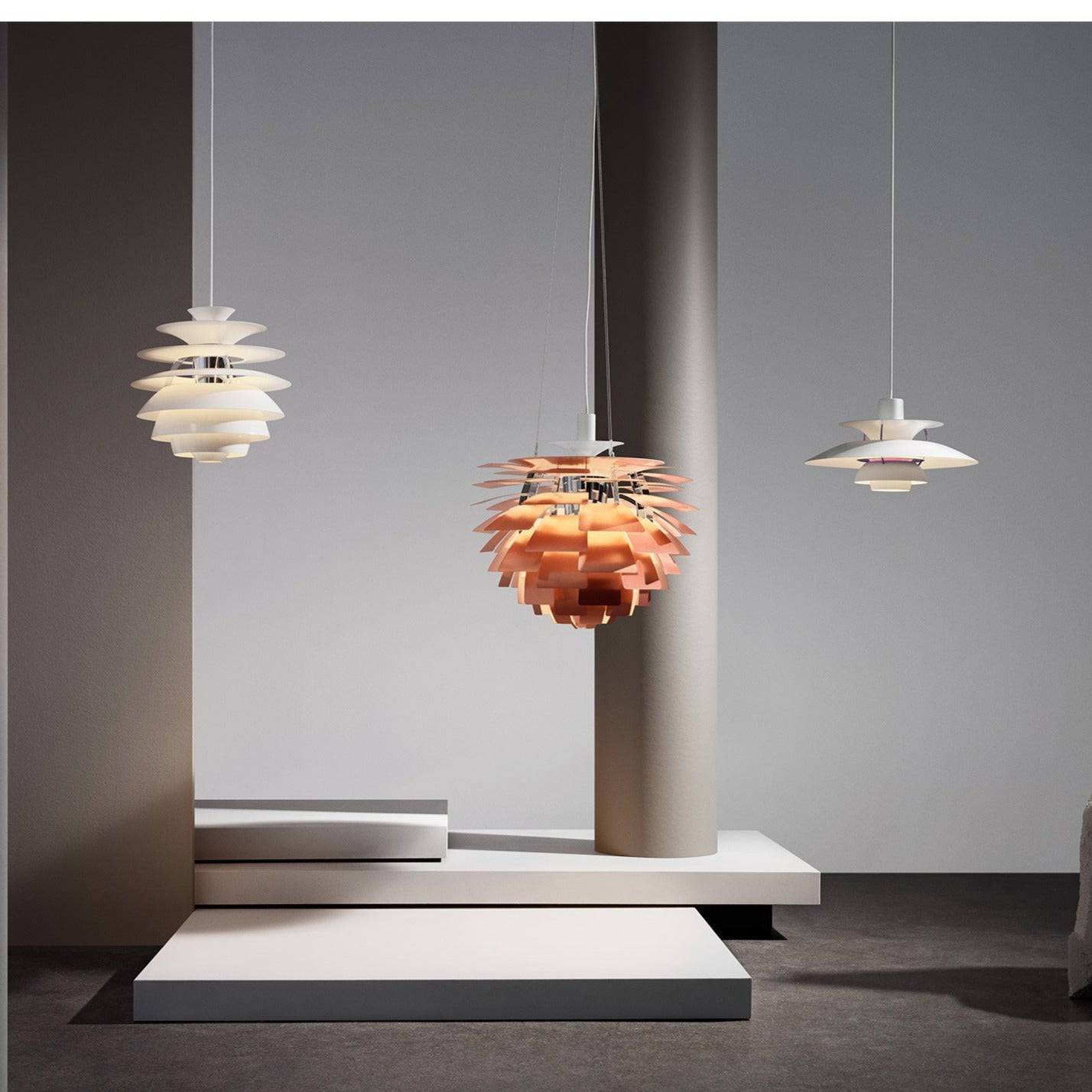 PH Snowball hanging light, blue⁄bronze, Ø 40 cm - Louis Poulsen 