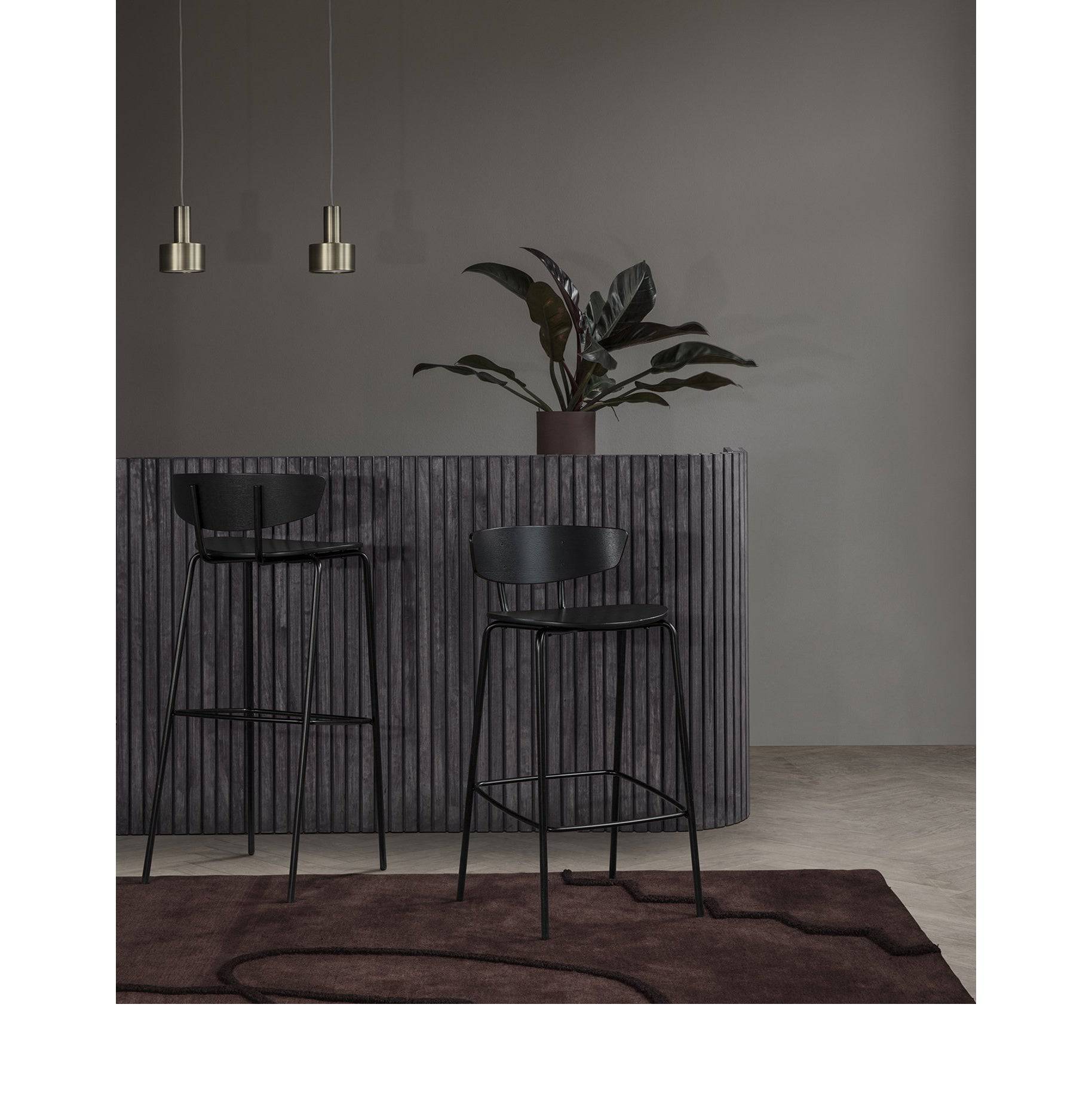 Herman Bar Chair - Black – Skandium